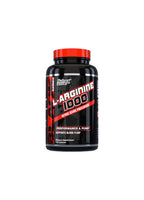 Kapselburk Nutrex L-Arginine 1000 med röd och svart etikett, 120 kapslar