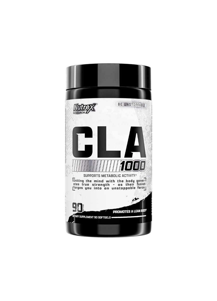 Nutrex Research CLA 1000 kapslar i vit–svart burk