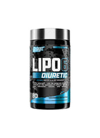 Lipo-6 Diuretic Nutrex Research kosttillskott i mörk burk med silverlock, 80 kapslar