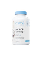 MCT-olja Osavi Vital i plastflaska med blått lock och etikett 1000 mg