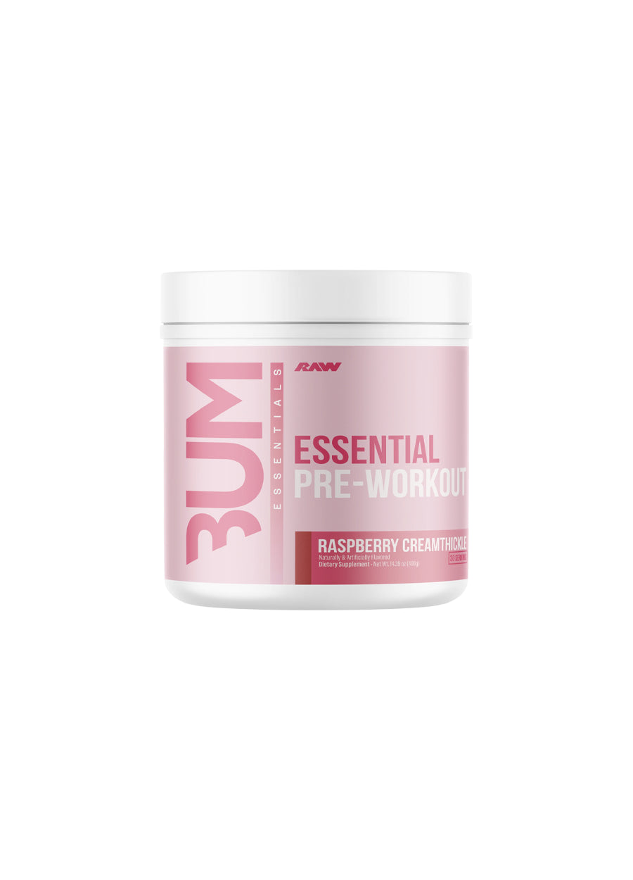 Raw Nutrition CBUM Essential Pre-Workout 408g Raspberry Creamthickle Framsida