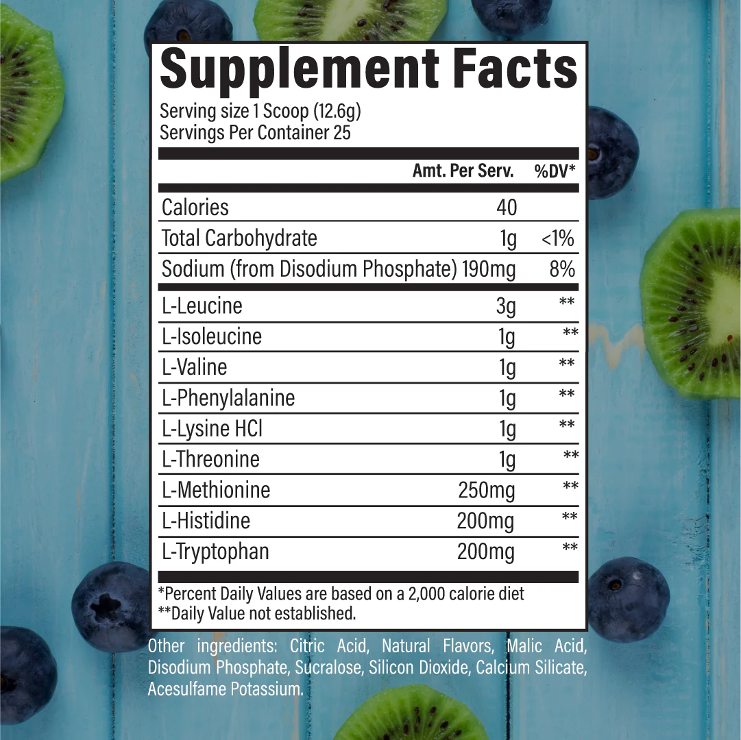 Raw Nutrition EAA innehåll