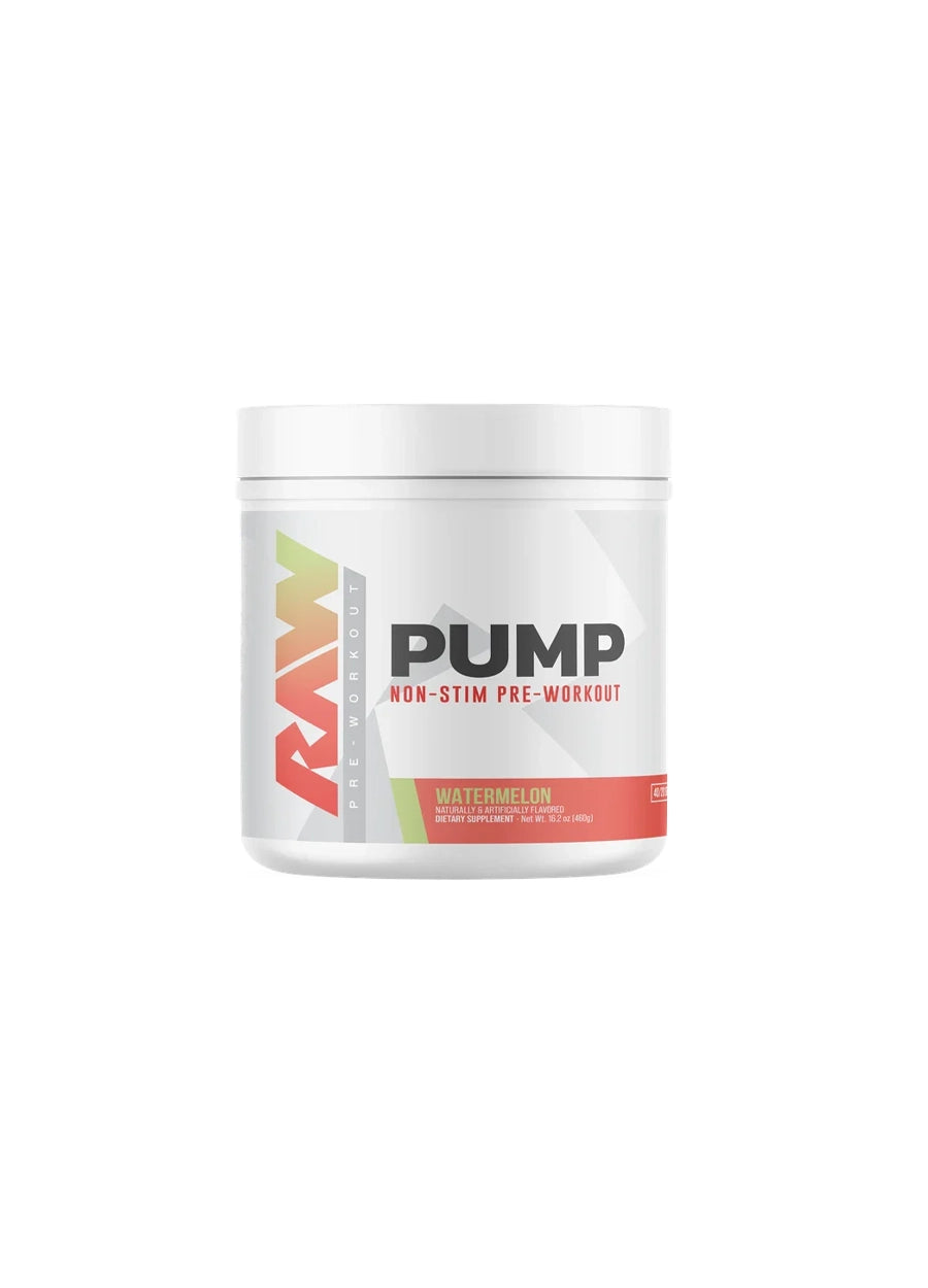 Raw Nutrition Pump Non-Stim Stimfri PWO 480g Watermelon framsida