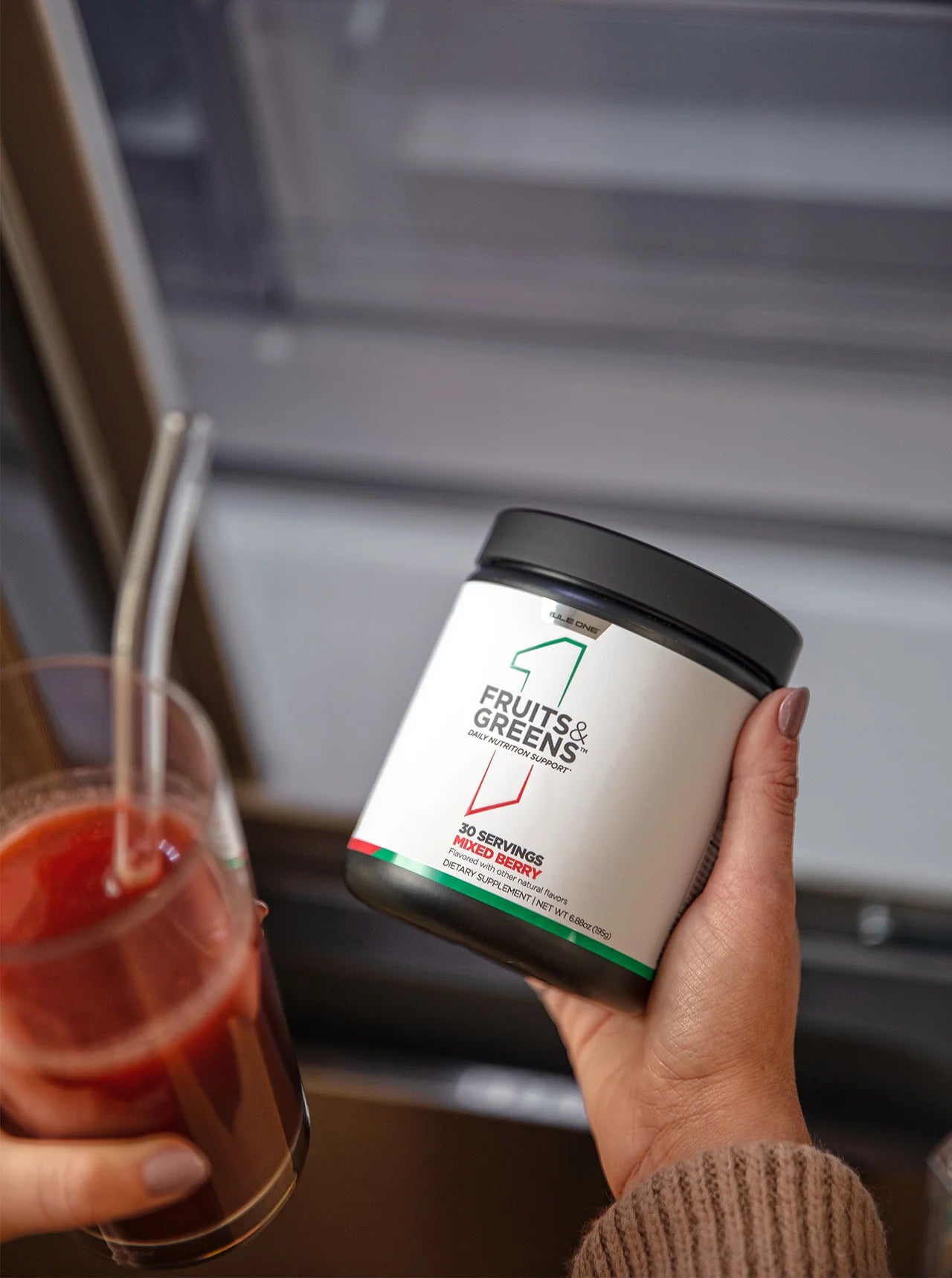 Rule One Fruits & Greens Mixed Berry 195g Bild