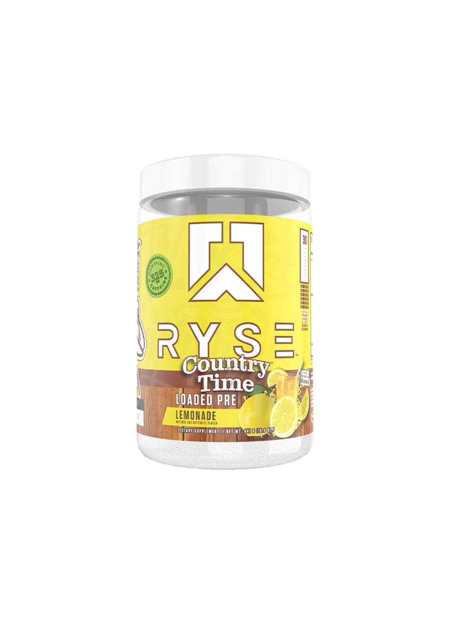 RYSE Supplement Loaded Pre 474g Country Time Lemonade Framsida