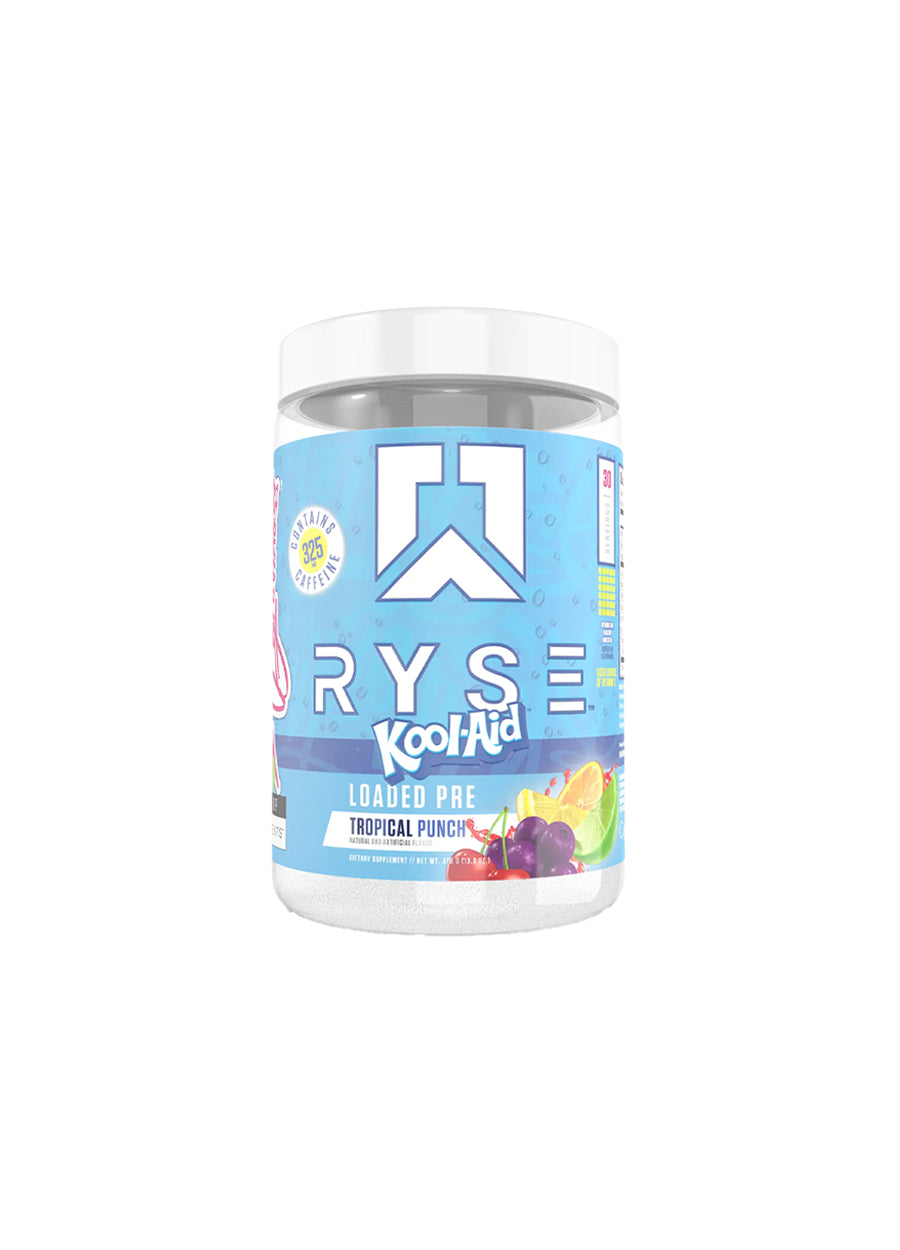 RYSE Supplement Loaded Pre 474g Kool-Aid Tropical Punch Framsida