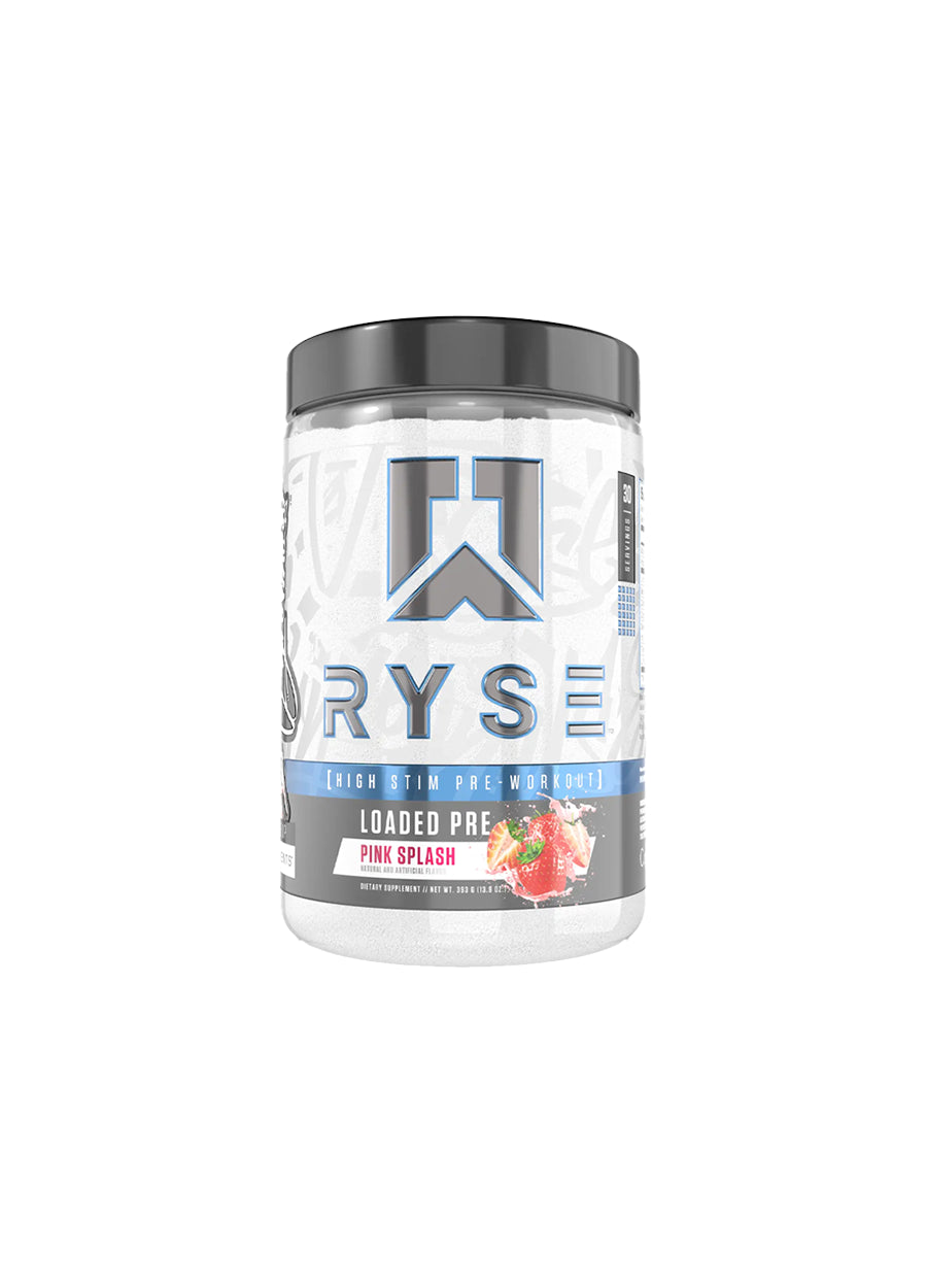 RYSE Supplement Loaded Pre 474g Pink Splash Framsida