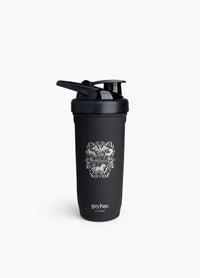 SmartShake shakerflaska i svart med lock och dekor, 900 ml