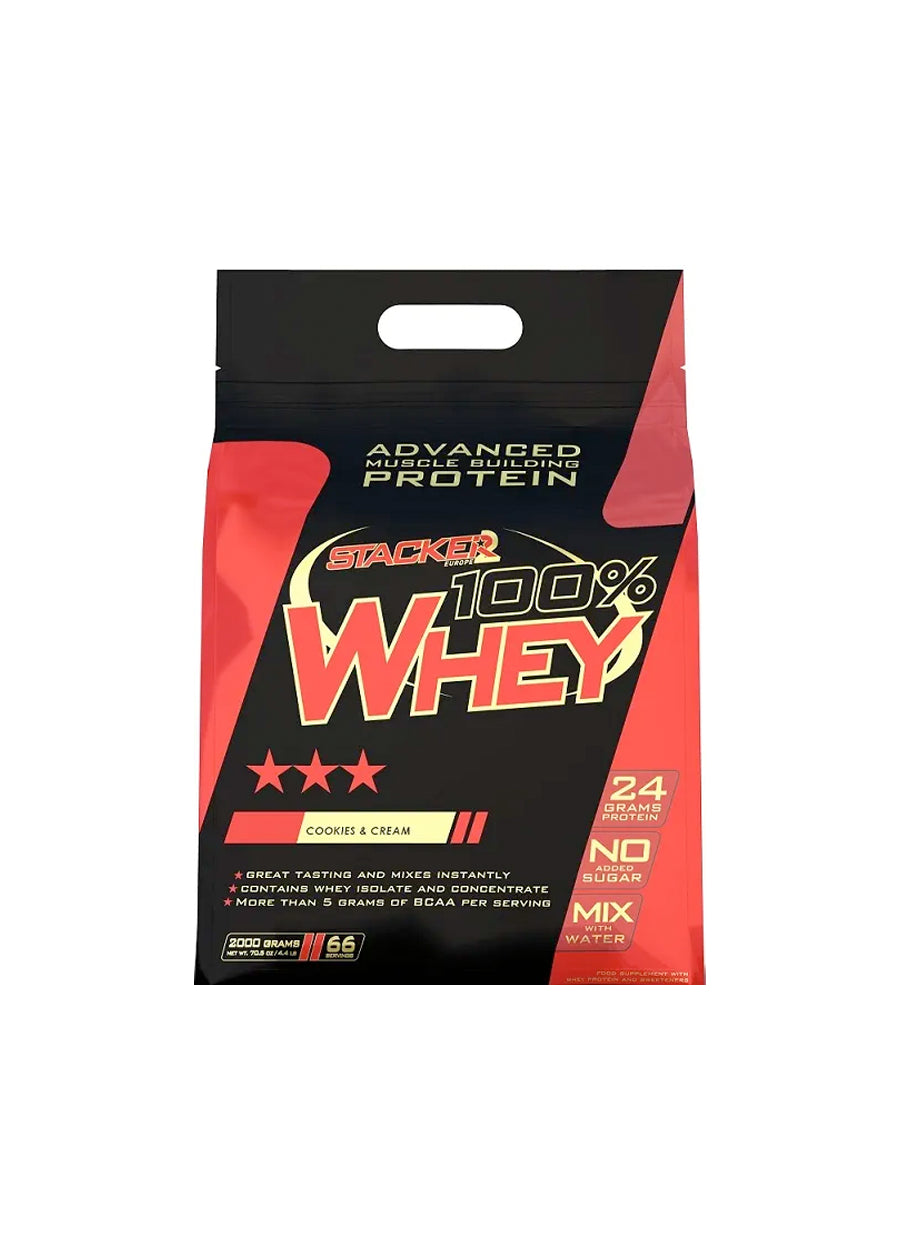 STACKER2 100% Whey 2000g Framsida