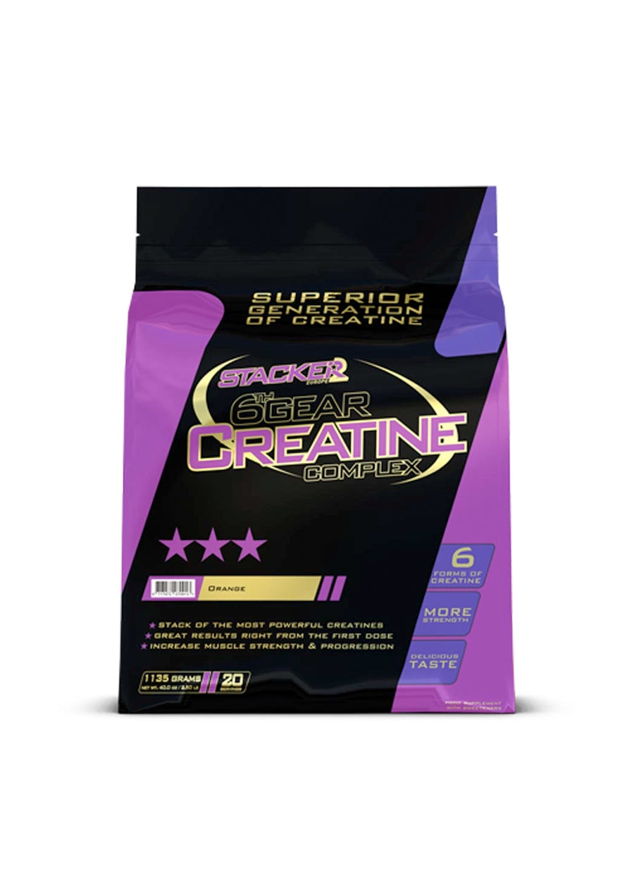 STACKER2 6th Gear Creatine Complex 1135g Orange Framsida