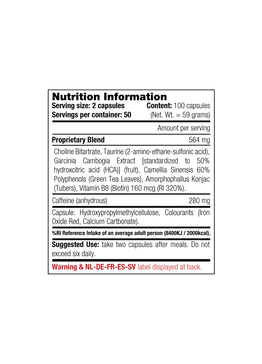 Stacker 2 7-Phenyl Stack 100 Kapslar Ingredienslista
