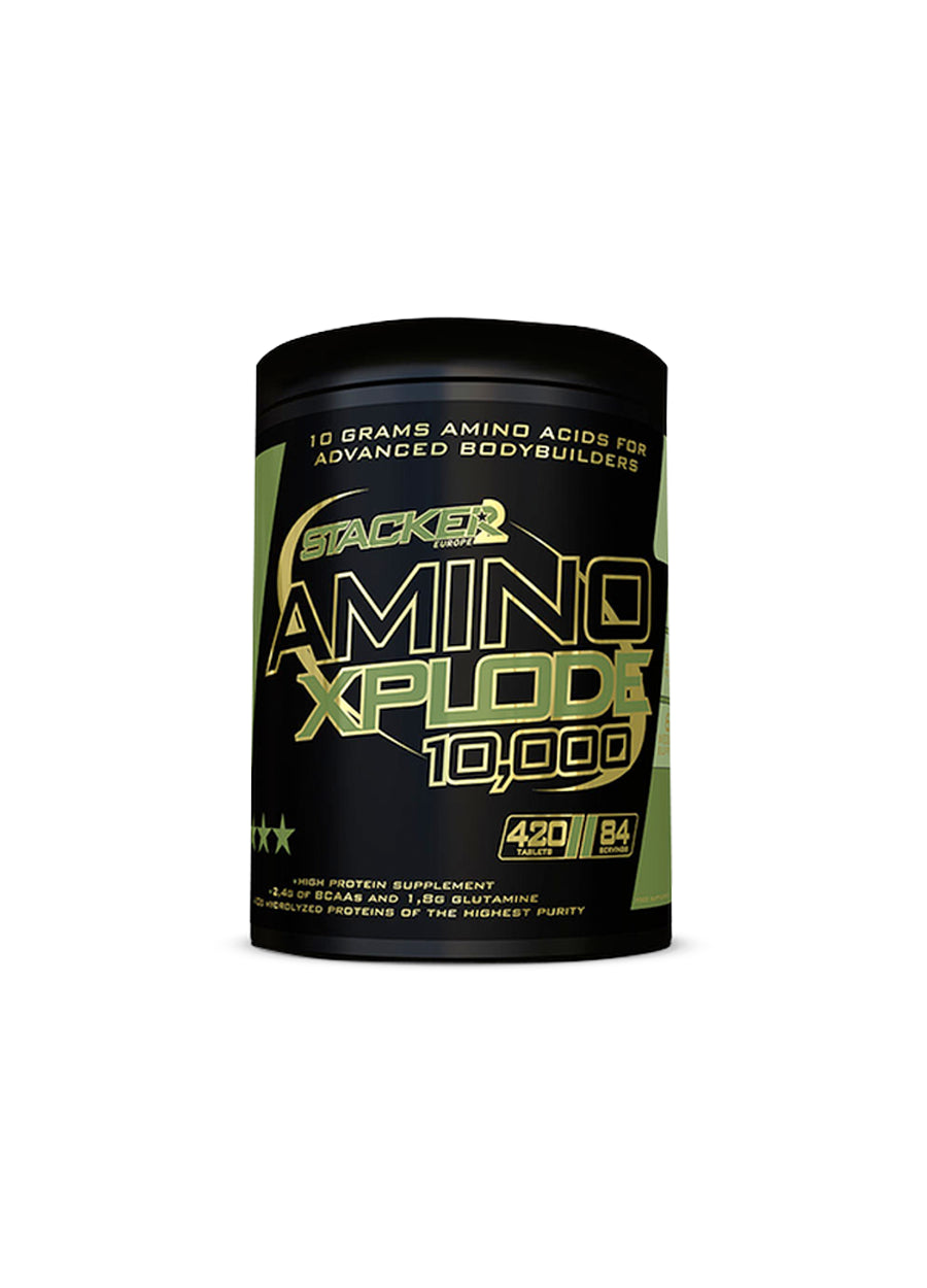 STACKER2 Amino Xplode 10,000 burk med etikett
