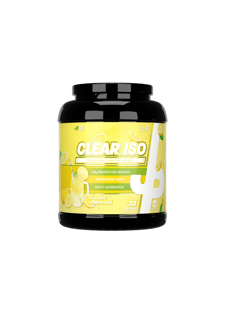 Trained by JP Clear Iso Vassleproteinisolat 900g Classic Lemonade Framsida