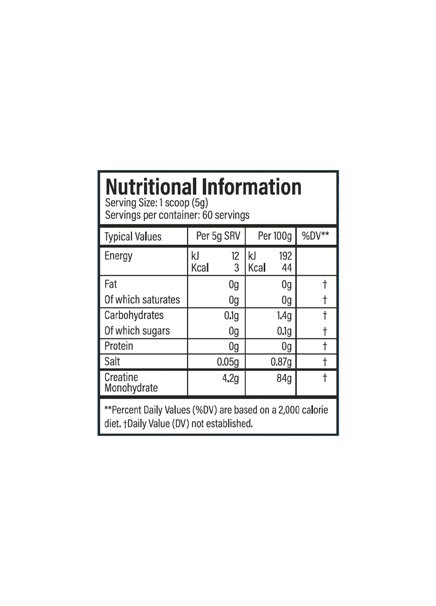 Trained by JP Flavoured Creatine 300g Sour Cherry Innehåll