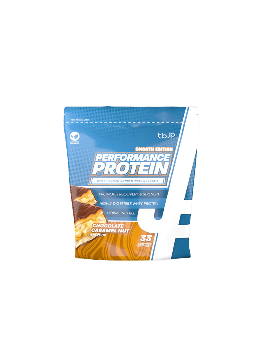 Proteinpulverpåse med chokladkola- och nöt-smak