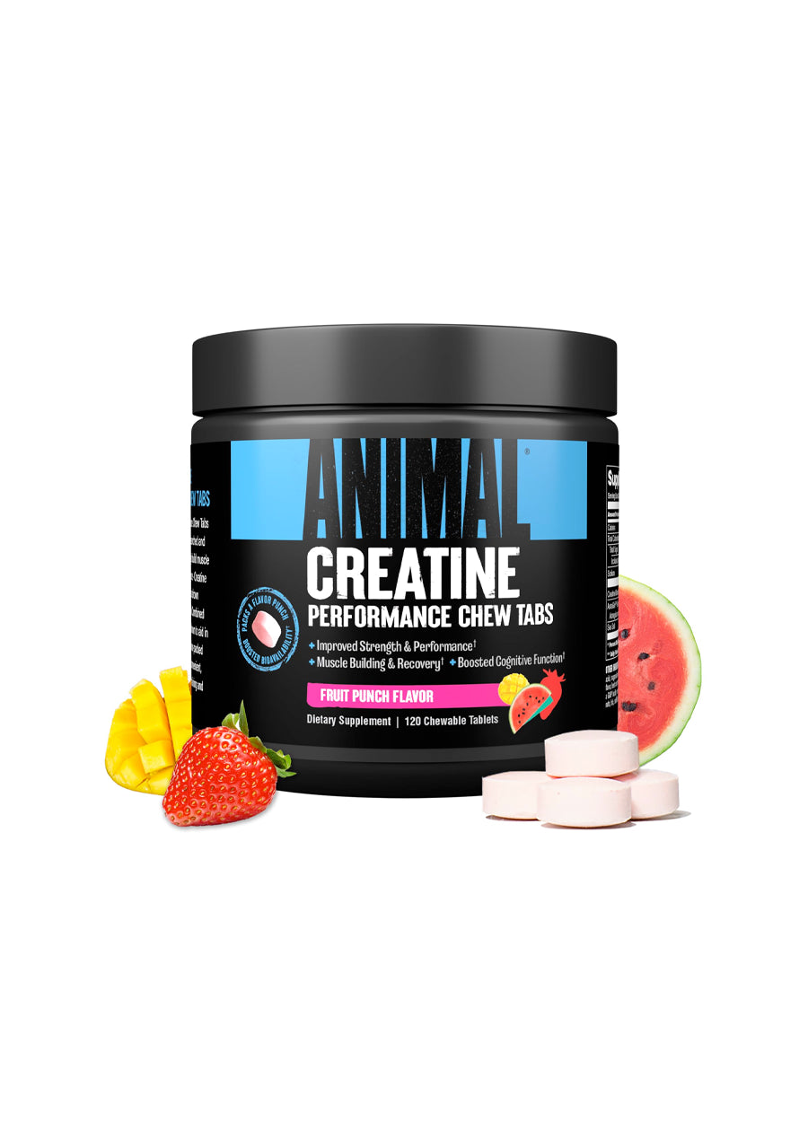 Universal Nutrition Animal Creatine Chews Fruit Punch 120 Tuggtabbletter