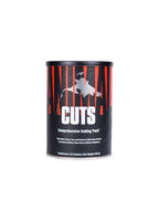 Animal Cuts 42-pack: svart burk med rött CUTS-tryck och lock.
