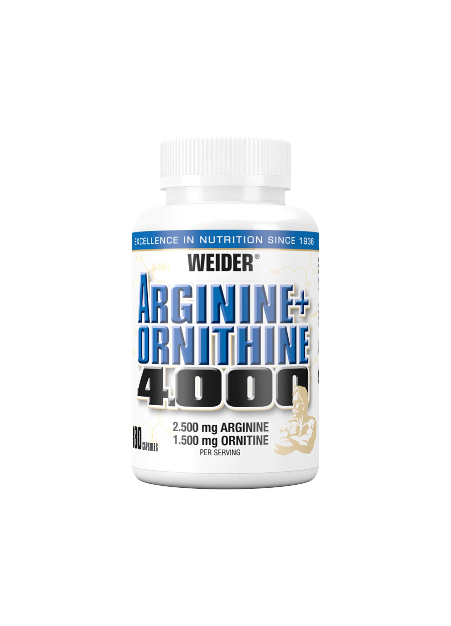 Weider Arginine + Ornithine 4000 180 Kapslar Framsida