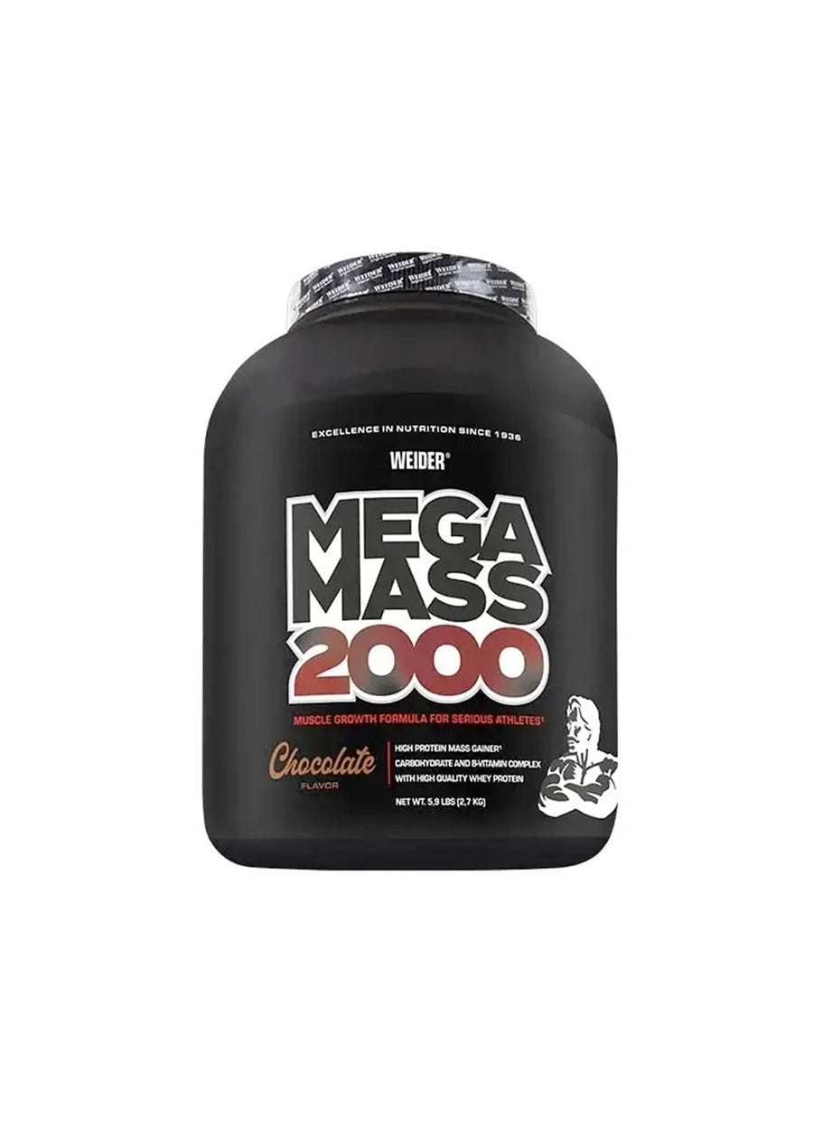Weider Mega Mass 2000 2700g Chocolate Framsida