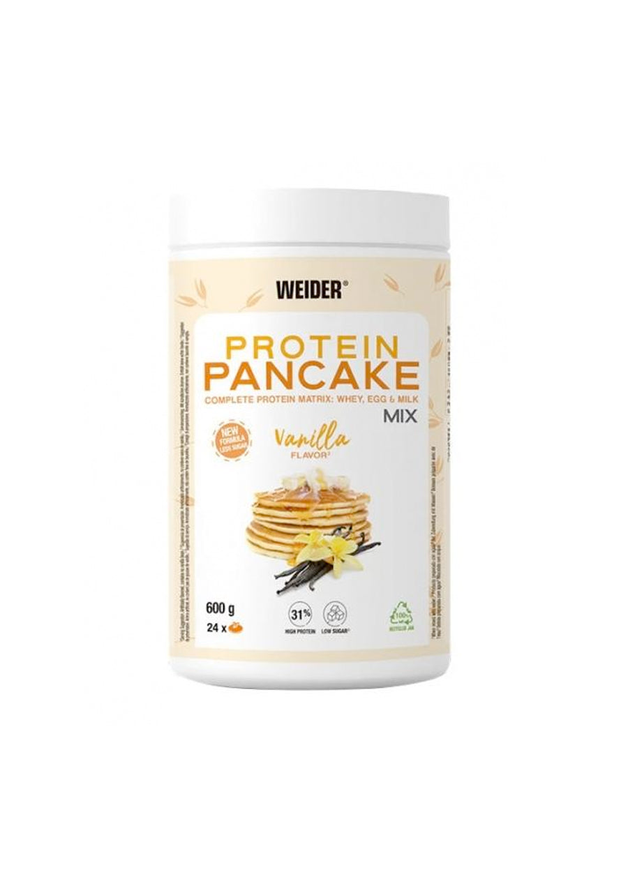 Proteinpannkaksmix från Weider, vanilj, förpackning 600 g