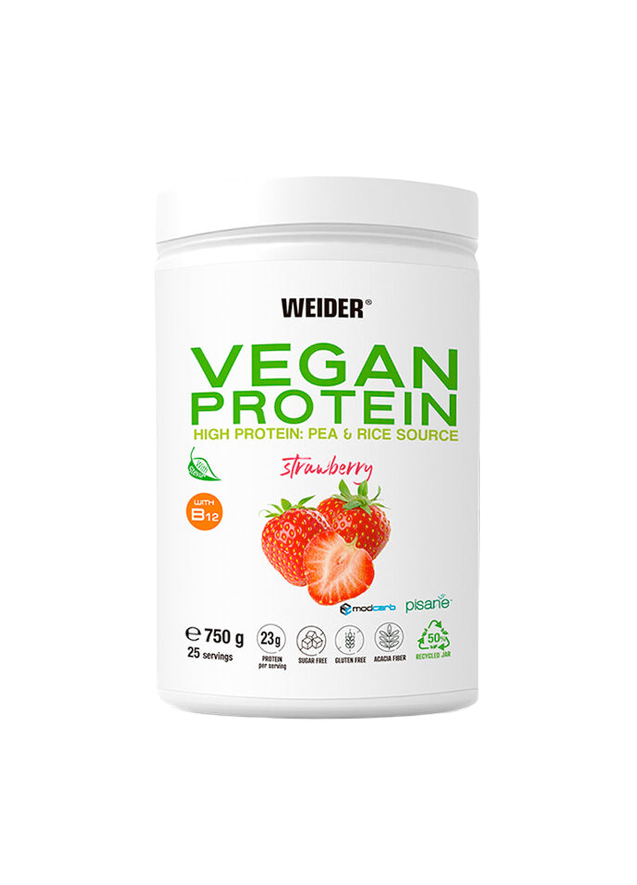 Weider Vegan Protein 750g Strawberry Framsida
